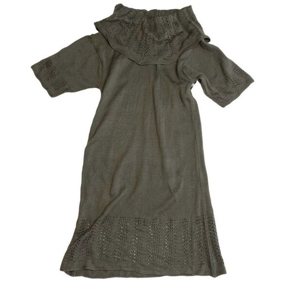 LUCCA Green Cowl Neck Sweater‎ Dress Sz Medium NEW - Picture 4 of 10